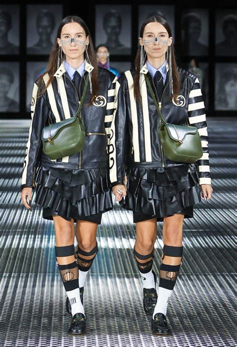 gucci twinsburg dress|Gucci twins show.